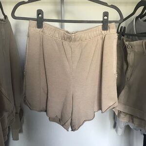 Aerie Women's Tan sweat shorts size small